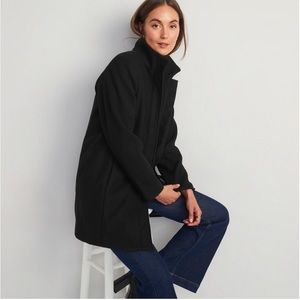Old Navy Asymmetrical Zip Wool Pea Coat